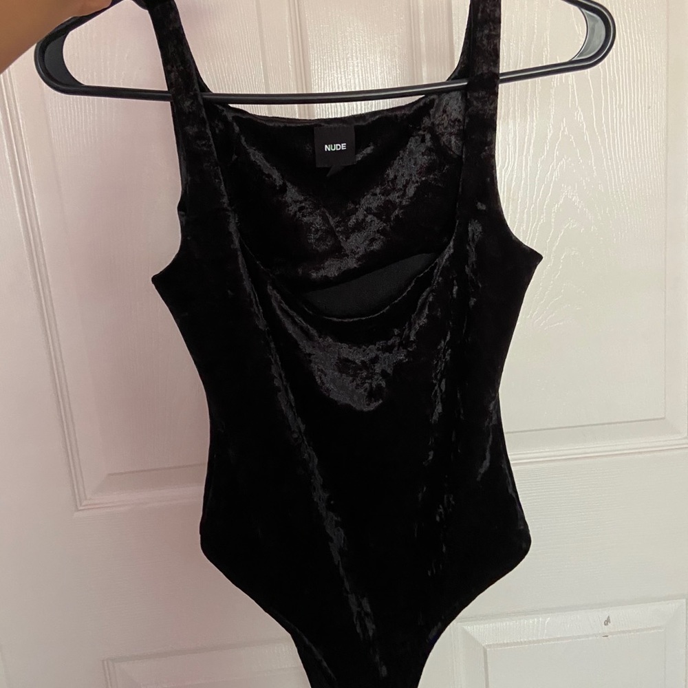 Super flattering velvet bodysuit